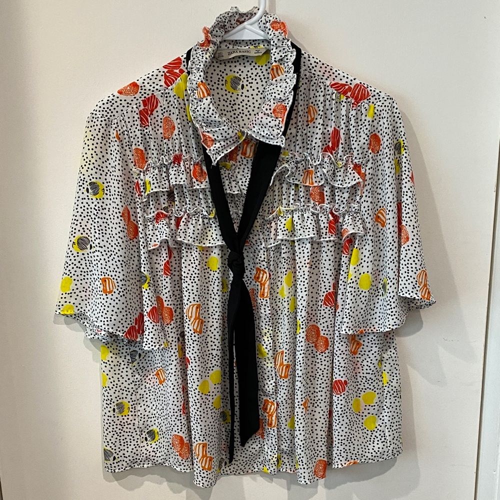 Zara Multicolor Patterned Women’s Blouse